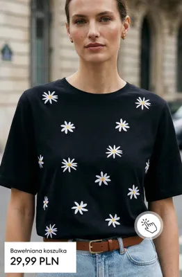 Koszulka bawełniana promocja w Sinsay