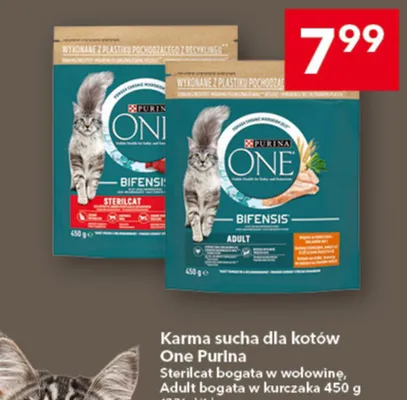 Karma sucha dla kotów Adult bogata w kurczaka promocja w LEWIATAN