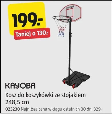Kosz do koszykówki ze stojakiem Kayoba 248,5cm 023230 promocja w Jula