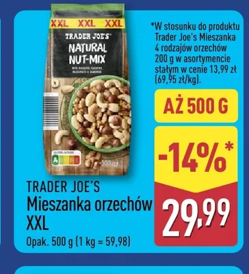 Mieszanka orzechów XXL Trader Joe's promocja w Aldi