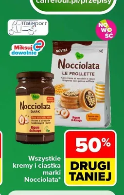 Krem do smarowania Nocciolata Bio promocja w Carrefour