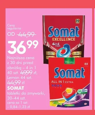 Tabletki do zmywarki Somat All in 1 Extra promocja w Super-Pharm