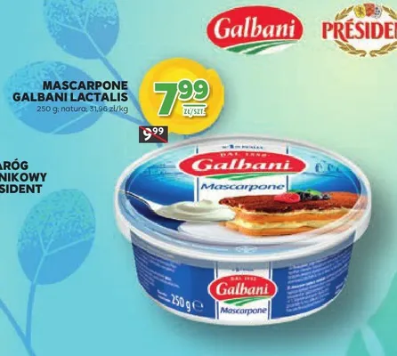 Mascarpone Lactalis natur promocja w Stokrotka