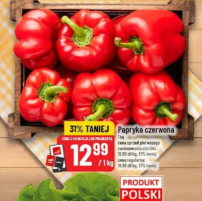 Papryka czerwona promocja w POLOmarket