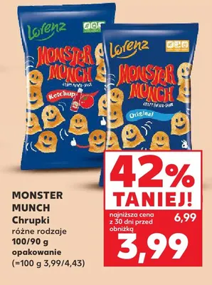 Chrupki Monster Munch Ketchup Lorenz promocja w Kaufland