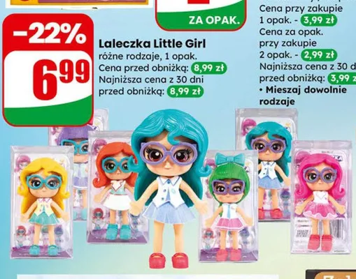 Laleczka Little Girl różne rodzaje promocja w Dino