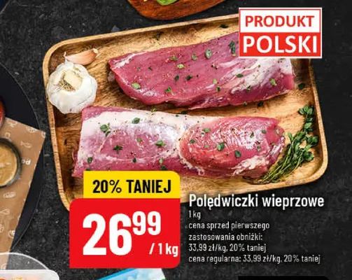 Polędwiczki wieprzowe promocja w POLOmarket