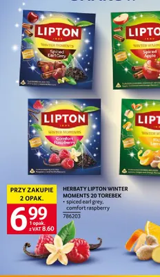 Herbata Lipton Winter Moments Comfort Raspberry promocja w Selgros