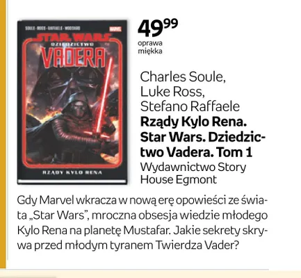 Komiks Star Wars. Dziedzictwo Vadera. Tom 1. Rządy Kylo Rena promocja w Empik