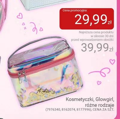 Kosmetyczka Glow Girl promocja w Smyk