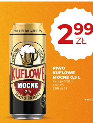 Piwo Kuflowe Mocne promocja w Duży Ben
