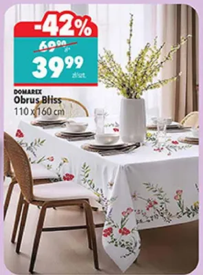 Obrus Bliss 110x160 cm promocja w Biedronka