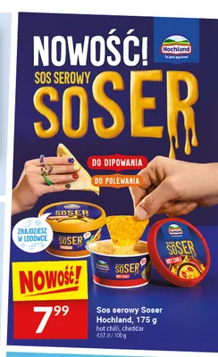 Sos serowy Soser hot chilli Hochland promocja w Twój Market
