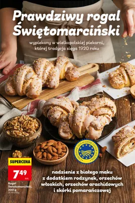 Rogal Świętomarciński promocja w Biedronka