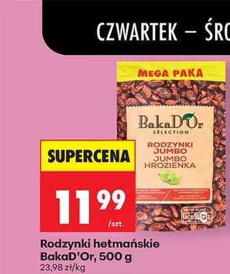 Rodzynki hetmańskie jumbo promocja w Biedronka