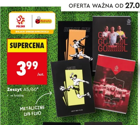 Zeszyt A5 60 kartek Interdruk promocja w Biedronka