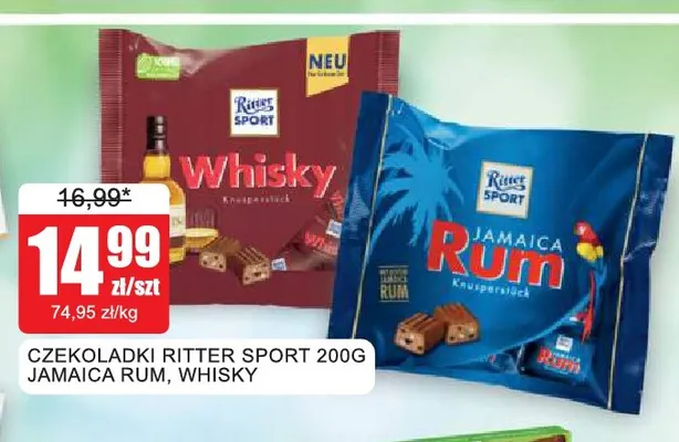 Czekoladki Ritter Sport Whisky promocja w Bingo