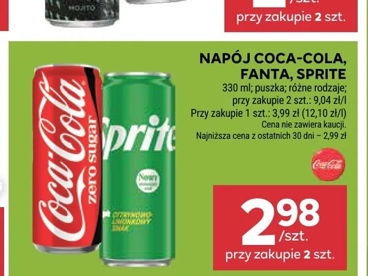 Napój gazowany Sprite promocja w Stokrotka