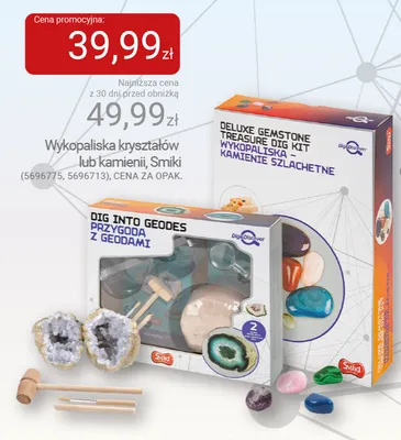 Wykopaliska kryształów Smiki promocja w Smyk
