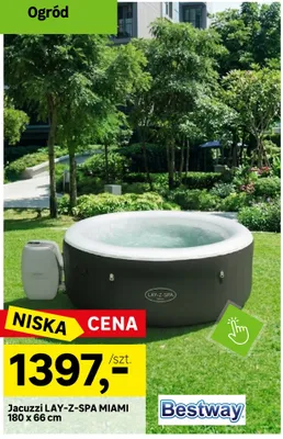 Jacuzzi LAY-Z-SPA MIAMI Bestway 180x66cm promocja w Leroy Merlin