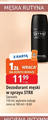Dezodorant męski w sprayu STR8 promocja w Leclerc