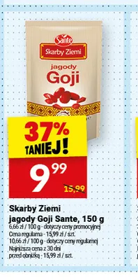 Jagody goji Skarby Ziemi Sante promocja w Twój Market