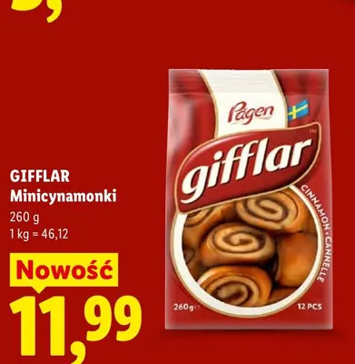 Minicynamonki Gifflar promocja w Lidl