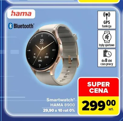 Smartwatch Hama 8900 promocja w Carrefour