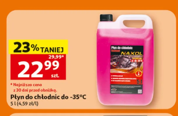 Płyn do chłodnic Naxol -35°C promocja w Auchan
