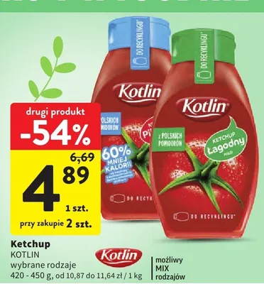 Ketchup Klasyczny Pomidor, z Polskich Pomidorów, Ketchup Łagodny promocja w Intermarche
