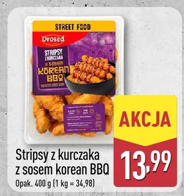 Stripsy z kurczaka z sosem korzen BBQ Street Food promocja w Aldi