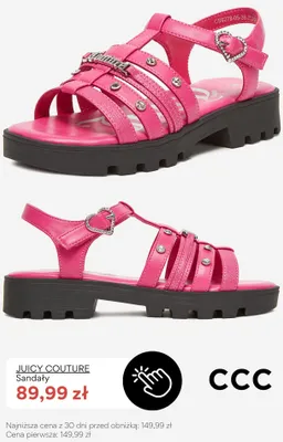 Sandały Juicy Couture promocja w CCC