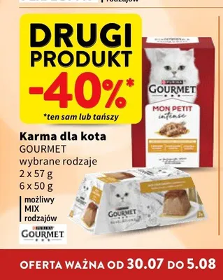 Karma dla kota Gourmet Mon Petit 2-pak promocja w Intermarche