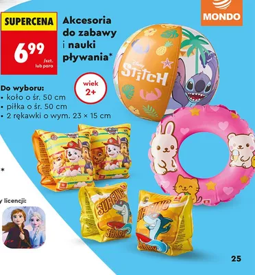 Piłka do pływania Mondo śr. 50cm promocja w Biedronka