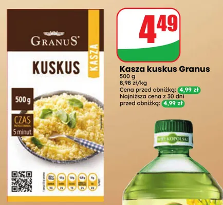 Kasza kuskus Granus promocja w Dino