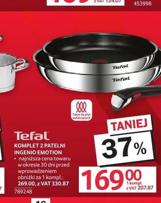 Komplet 2 patelni Tefal Ingenio Emotion promocja w Selgros