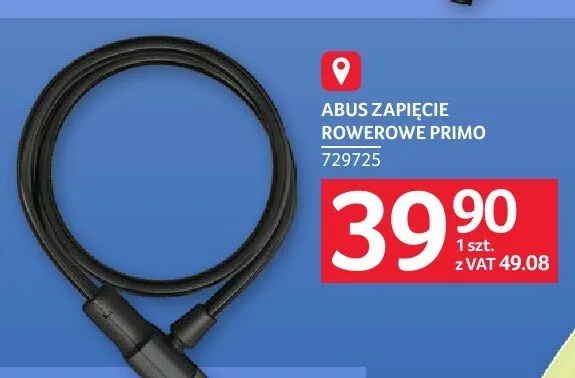 Zapięcie rowerowe ABUS Primo promocja w Selgros
