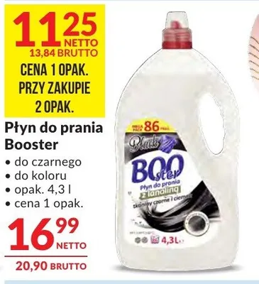 Płyn do prania Booster do czarnego, do koloru promocja w Makro