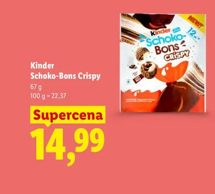 Kinder Schoko-Bons Crispy promocja w Lidl