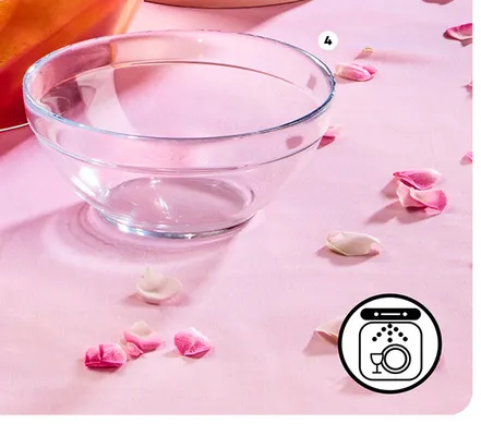 Miska szklana z grubszym rantem Glasset śr. 14,5 cm 510 ml promocja w Biedronka