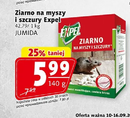 Ziarno na myszy i szczury Expel promocja w Prim Market