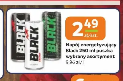 Napój energetyzujący Black Mojito promocja w Gama