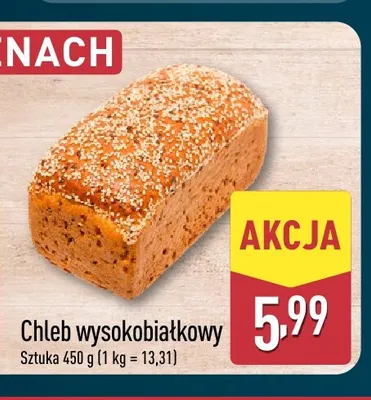 Chleb wysokobiałkowy promocja w Aldi