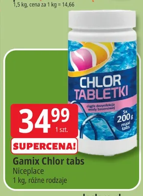 Gamix Chlor tabs Niceplace promocja w Leclerc