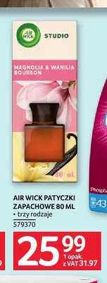 Patyczki zapachowe Air Wick Studio Magnolia & Wanilia Bourbon promocja w Selgros