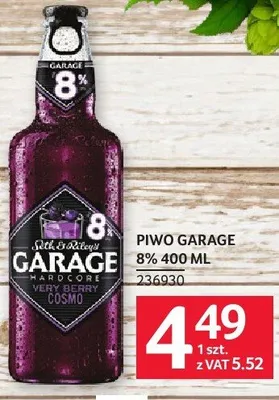 Piwo Garage 8% 400ml promocja w Selgros
