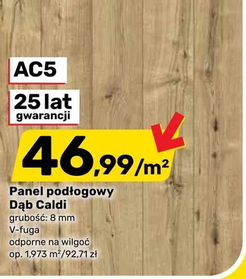 Panel podłogowy Dąb Caldi promocja w Bricomarche
