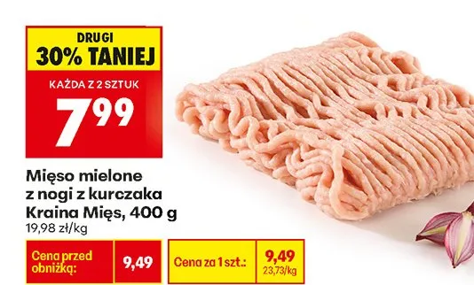 Mięso mielone z nogi z kurczaka promocja w Biedronka