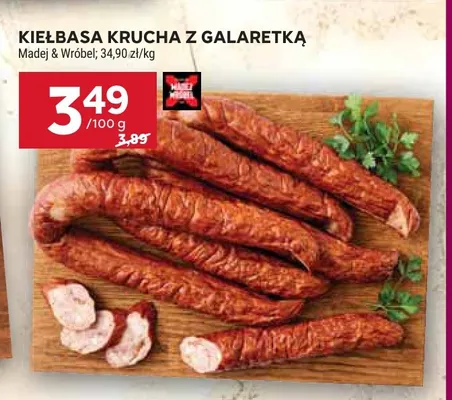 Kiełbasa krucha z galaretką promocja w Stokrotka