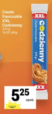 Ciasto francuskie XXL Codzienny promocja w Delikatesy Centrum